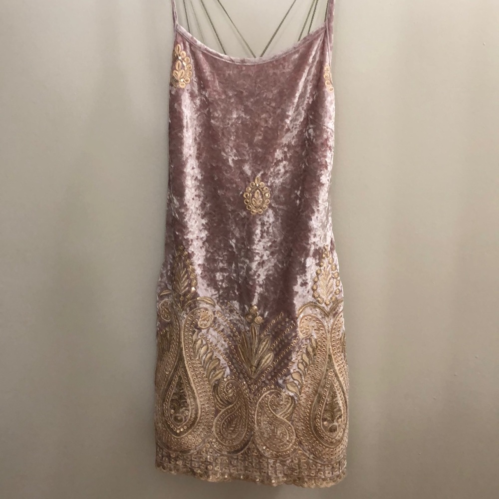 Free people pink party dress